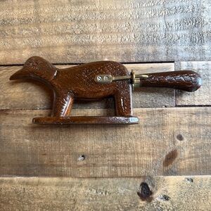 Vintage Brown Wooden Bird tribal dagger, sculpture southern Asia knife